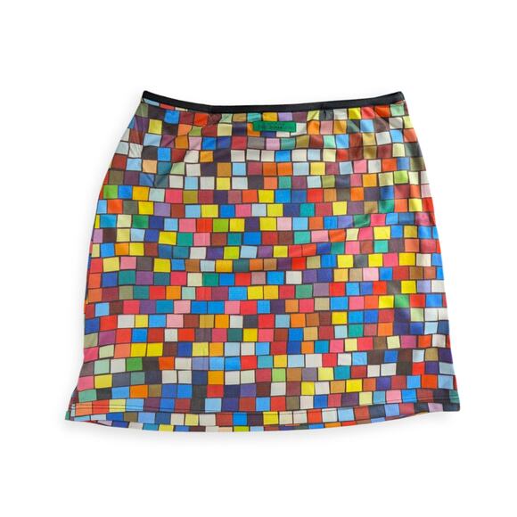 Todd Oldham 90s Rubik's Cube Print Skirt
~ Deadstock New with tags - Picture 7 of 8